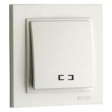 Выключатель одноклавишный с подсветкой mono electric despina 102-252525-101